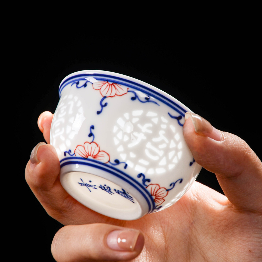 Ceramicpavilion|Treasure Linglong Porcelain Tea Set|Handpainted