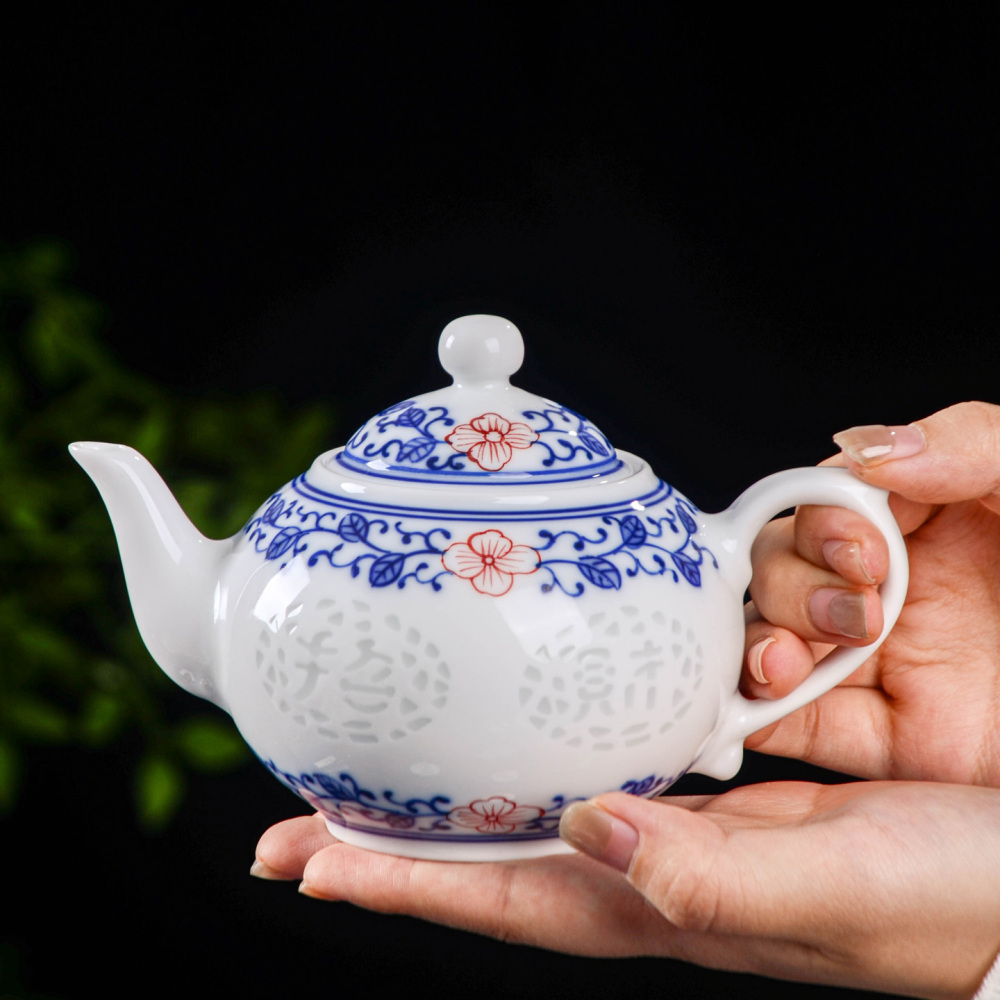 Ceramicpavilion|Treasure Linglong Porcelain Tea Set|Handpainted