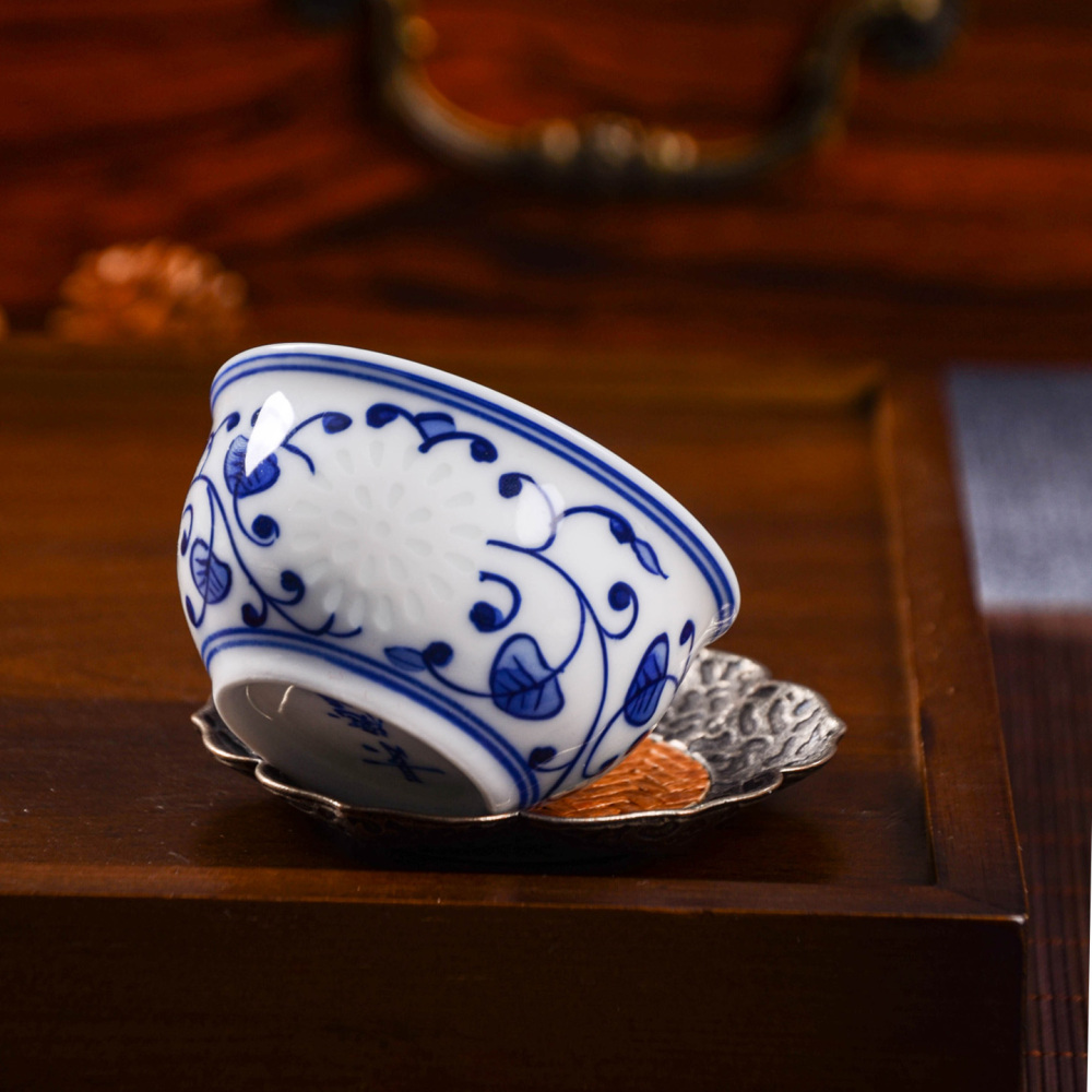 Ceramicpavilion|Butterfly Linglong Porcelain Tea Set|Handpainted
