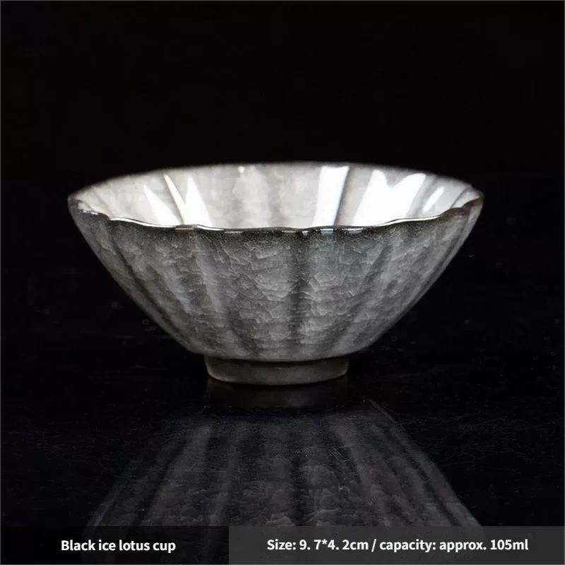 Ceramicpavilion|Jingdezhen Ice Crackle Glaze Teacup – Handcrafted Porcelain Tea Cup with Frosted Texture