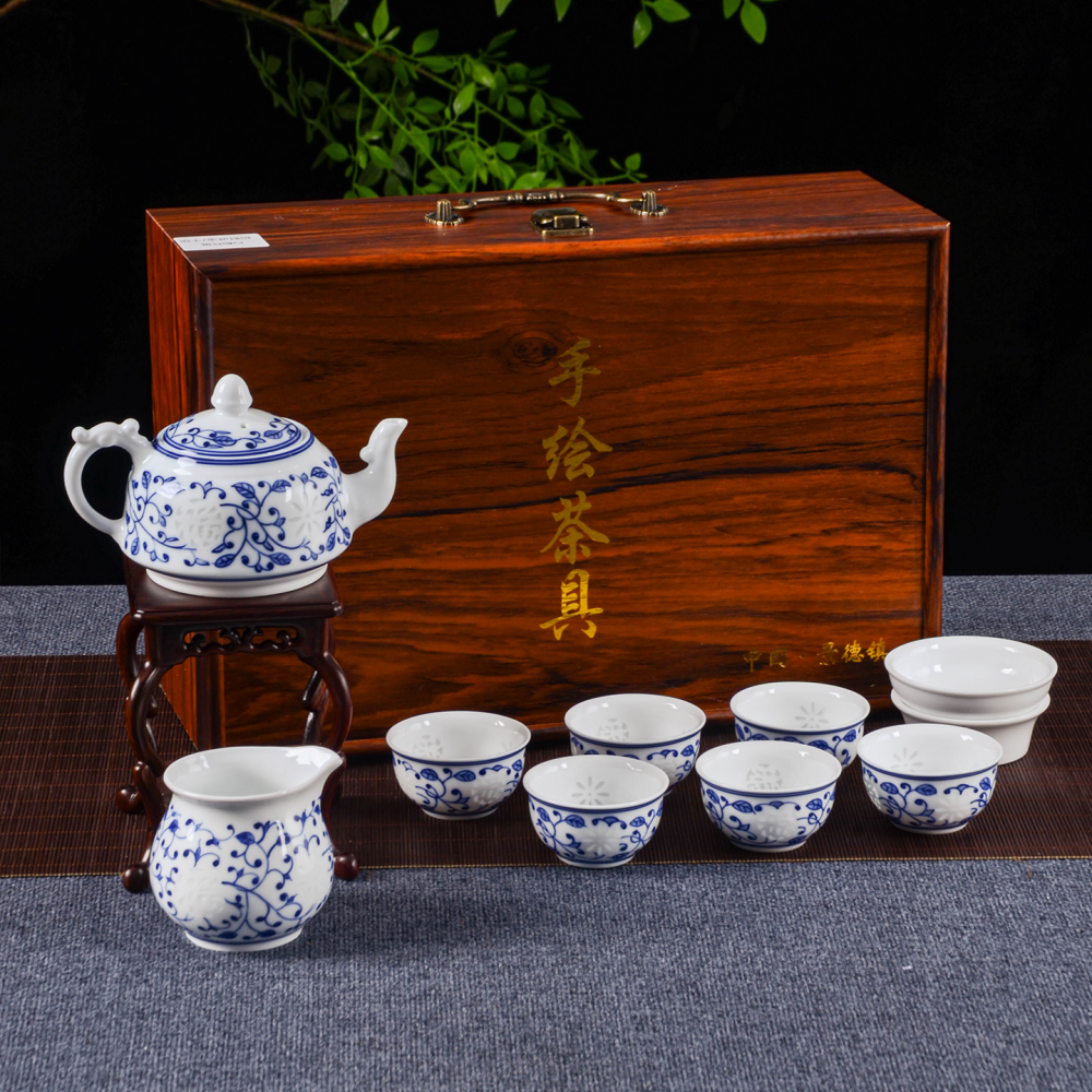 Ceramicpavilion|Winding Branches Tea Set|Porcelain|Handmade