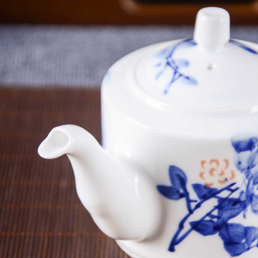 Ceramicpavilion|Peony Linglong Porcelain Tea Set|Handmade