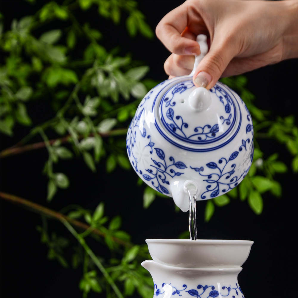 Ceramicpavilion|Winding Branches Tea Set|Porcelain|Handmade