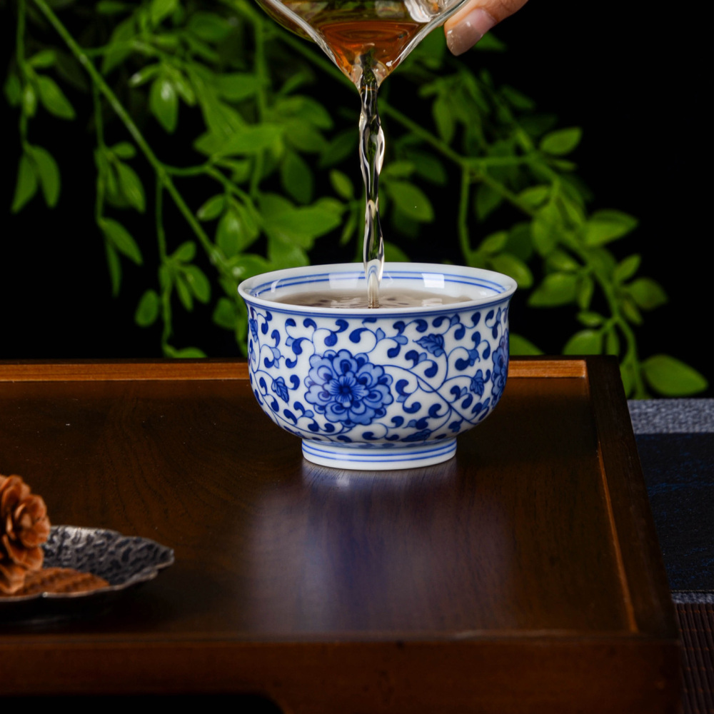 Special offer-10% off|Hand-Painted Censer-shaped Interlocking Lotus Cup