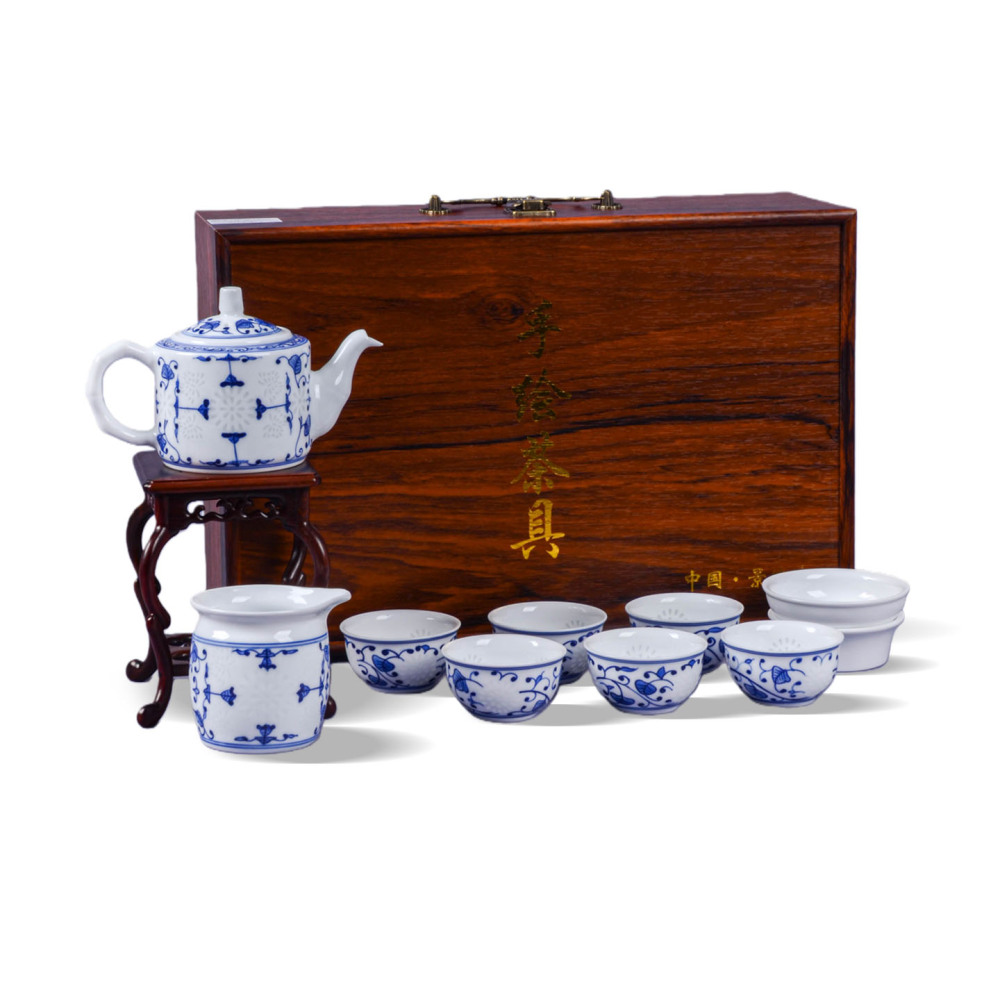Ceramicpavilion|Butterfly Linglong Porcelain Tea Set|Handpainted