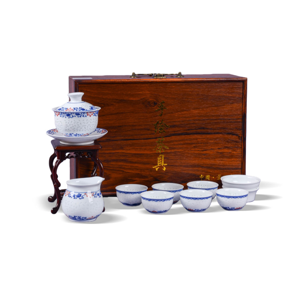 Ceramicpavilion|Fortune Linglong Porcelain Tea Set