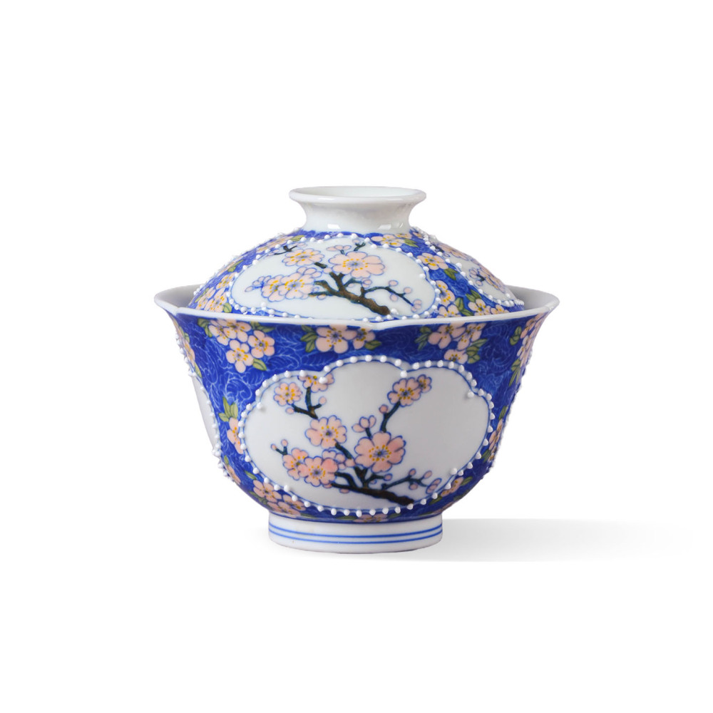 Ceramicpavilion|Openwork Window Plum Blossom Gaiwan|Handmade