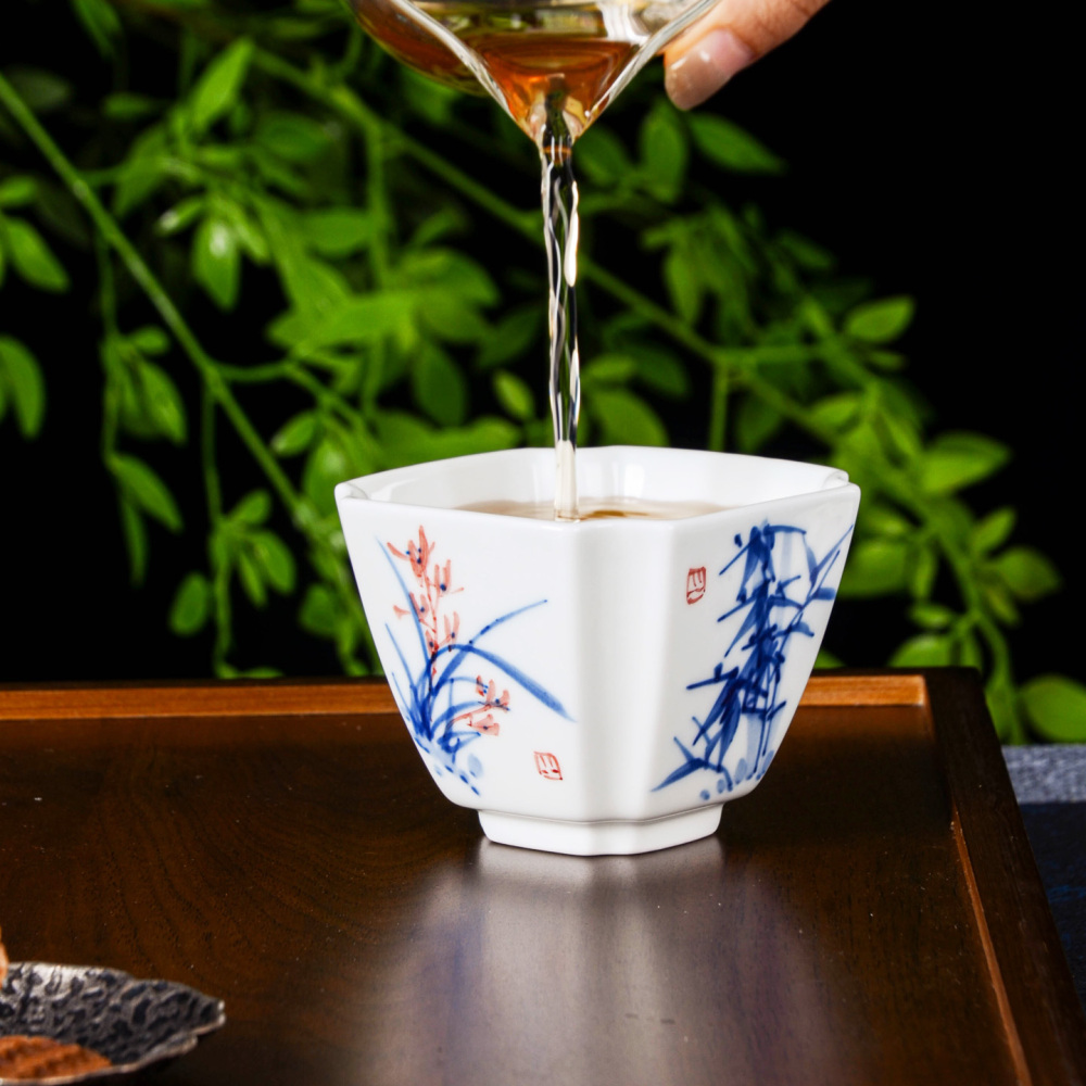 Ceramicpavilion|Blue-and-White Four Gentlemen Square Master Cup