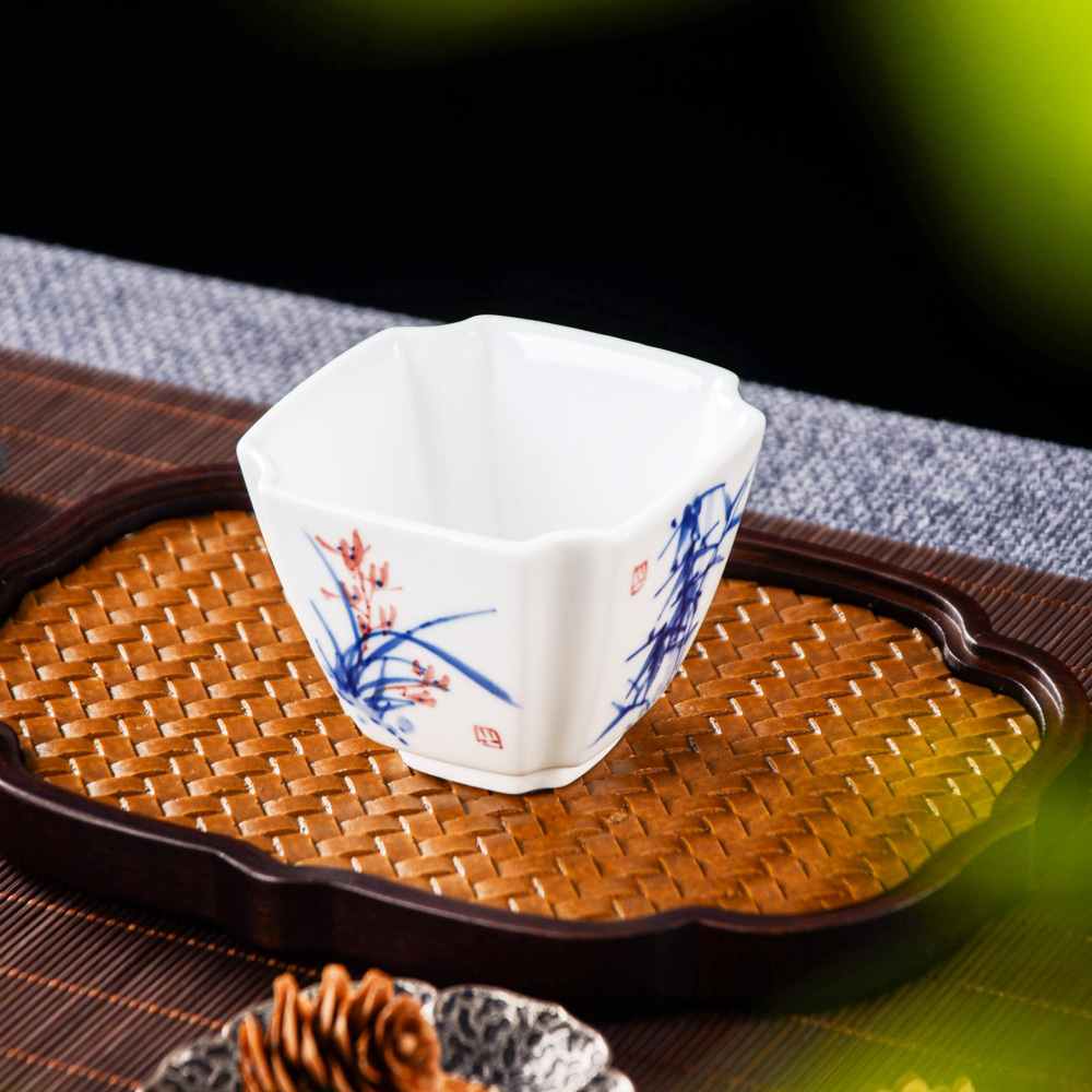 Ceramicpavilion|Blue-and-White Four Gentlemen Square Master Cup