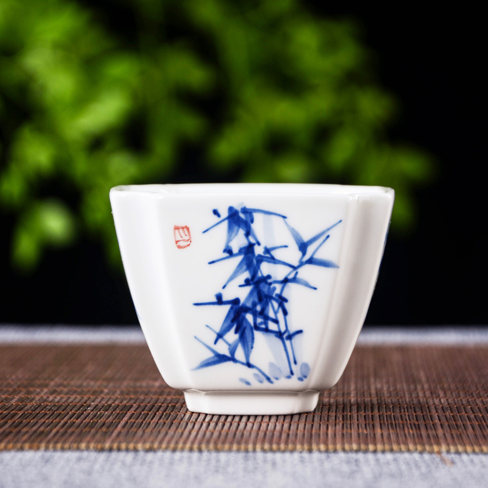 Ceramicpavilion|Blue-and-White Four Gentlemen Square Master Cup
