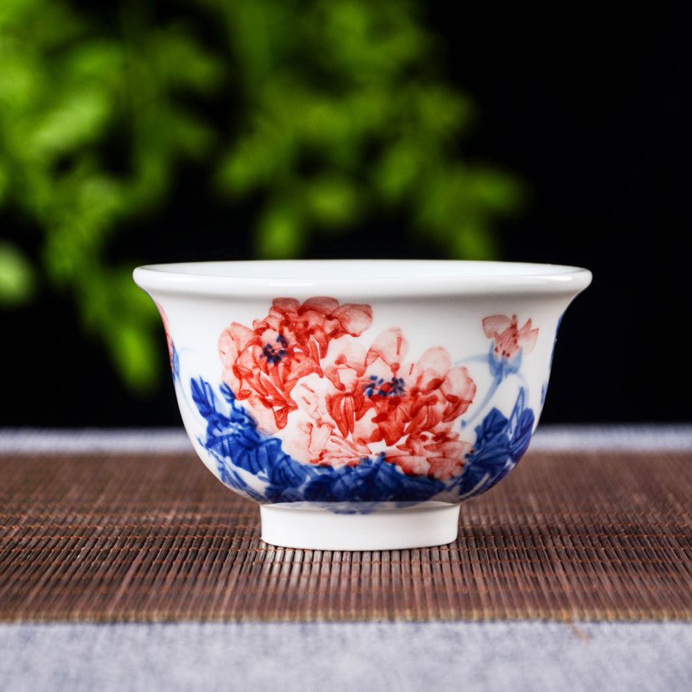 Ceramicpavilion|Peony Grace Master Cup|Handmade Porcelain