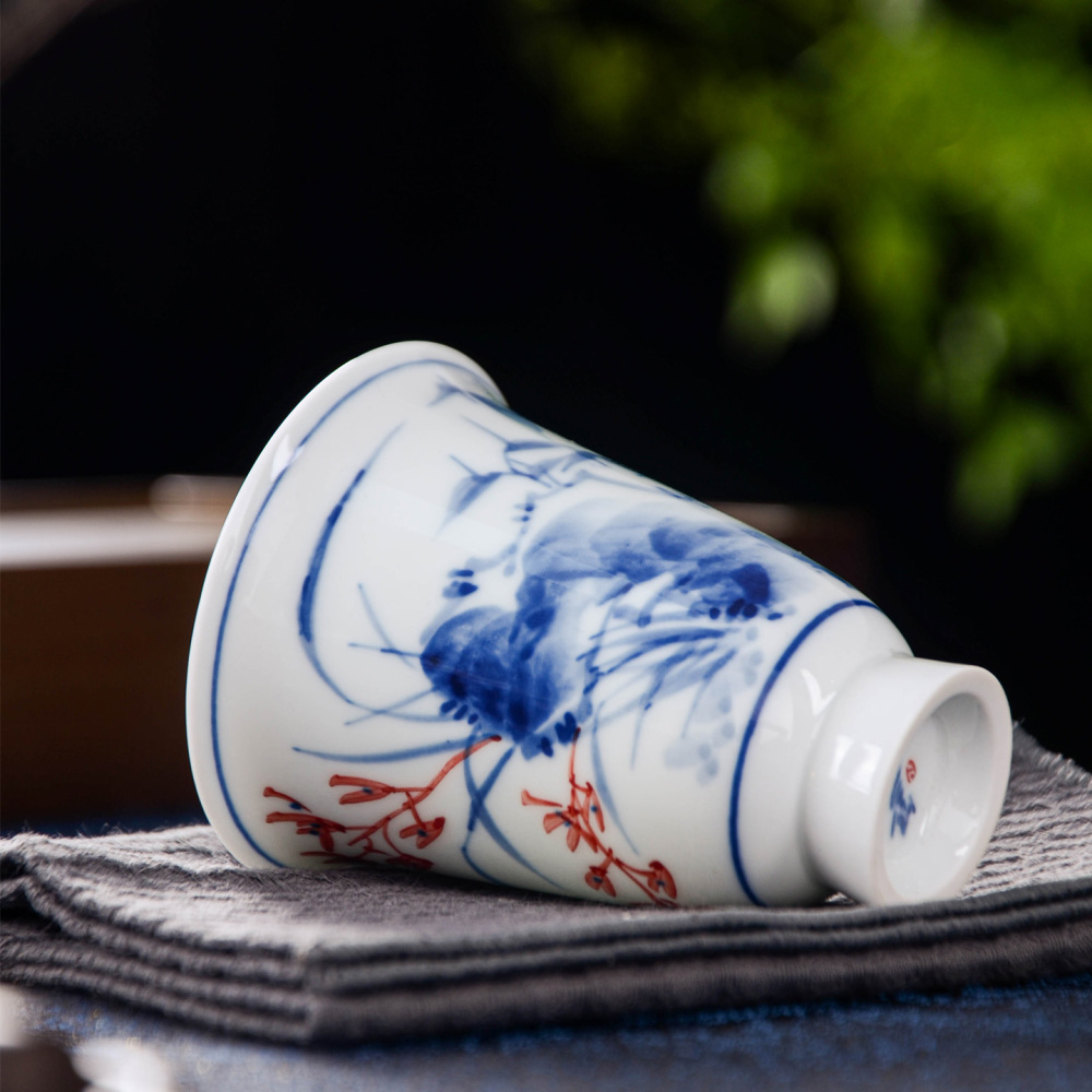 Ceramicpavilion|Orchid Serenity Gaiwan|Hand-painted|Ceramic