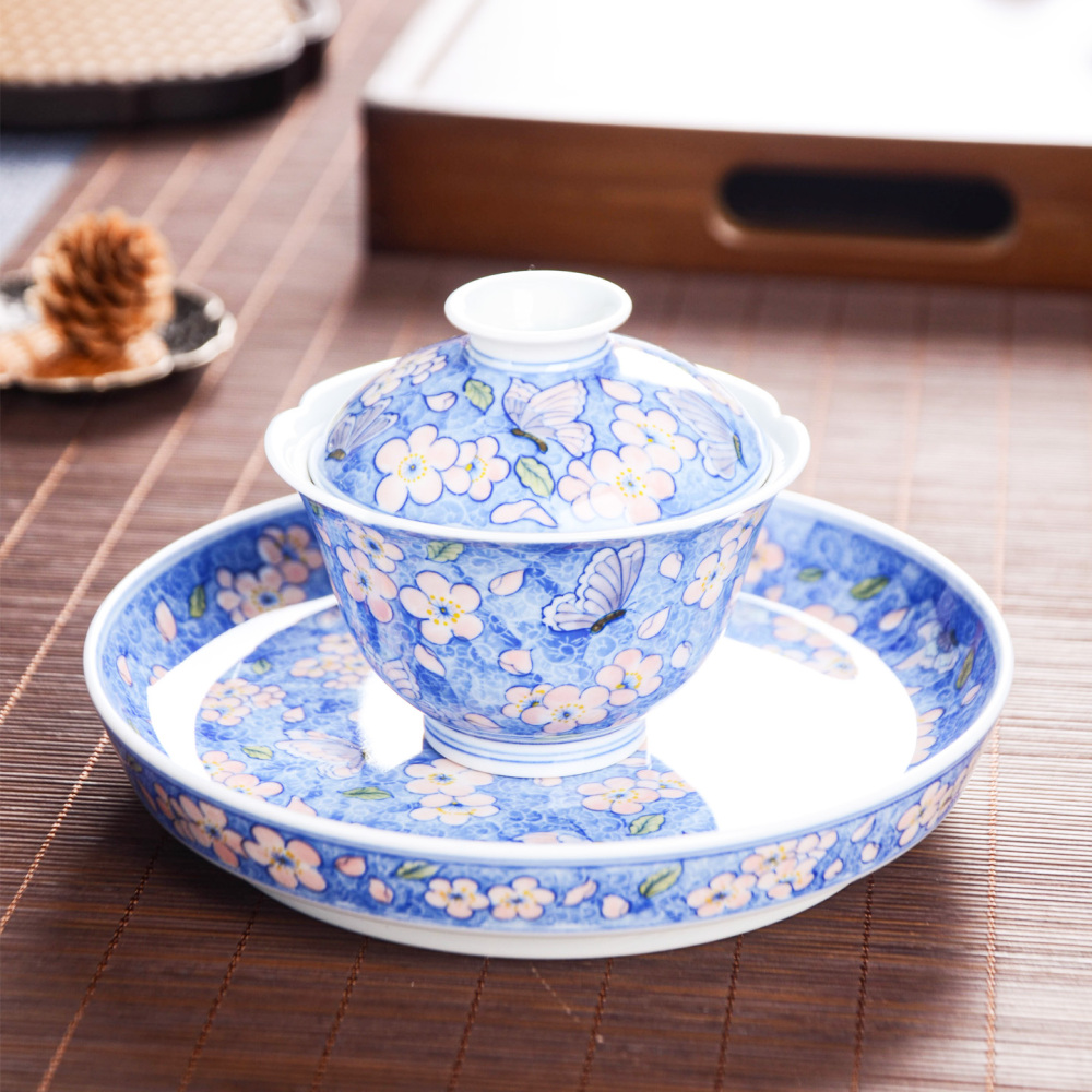 "The Soul of Porcelain" - Hand-painted Scroll-Leaf Lotus Pattern Serving Cup