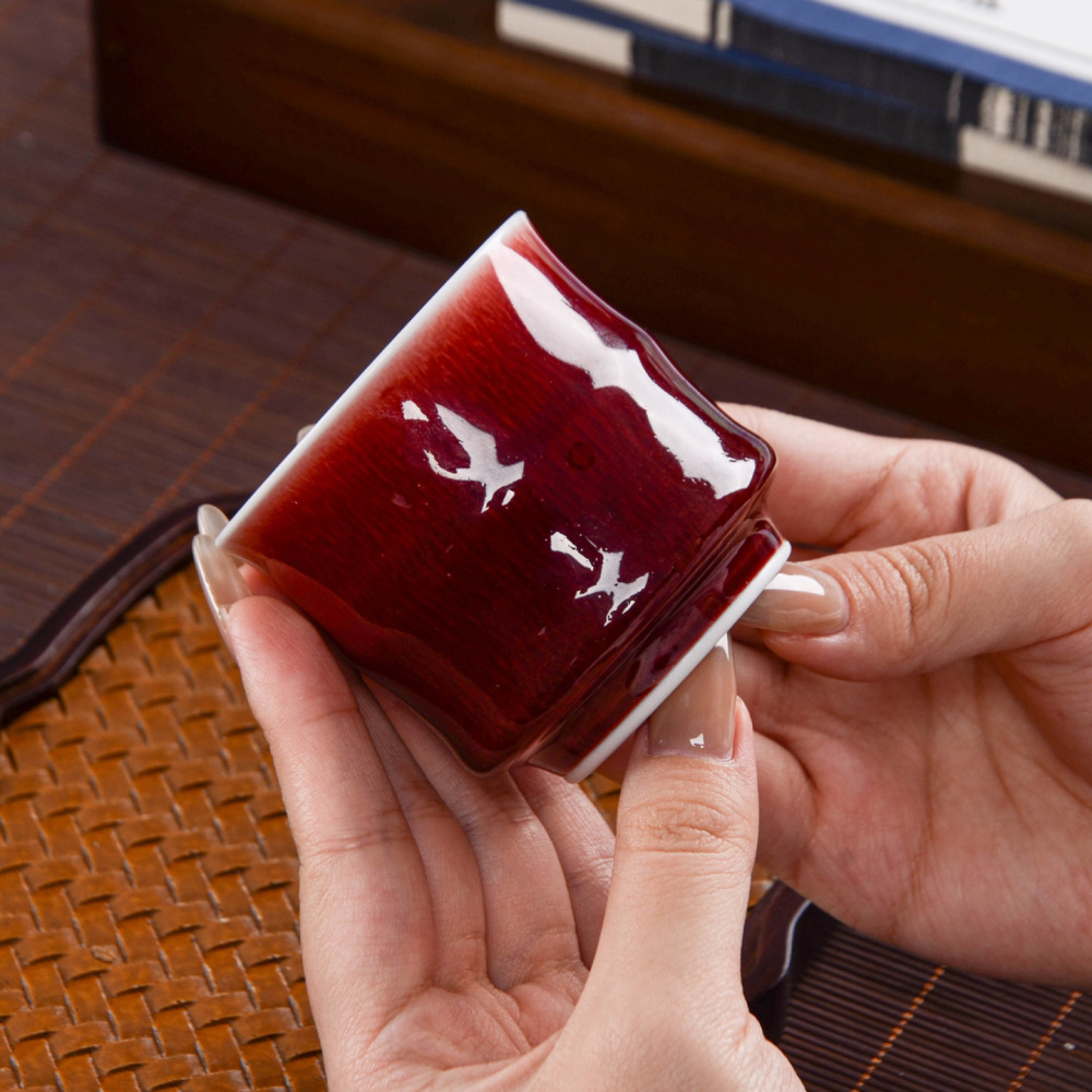 Ceramicpavilion|Gem-colored Langhong Glaze Master Cup