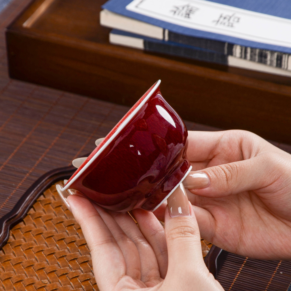 Ceramicpavilion|Gem-colored Langhong Glaze Master Cup
