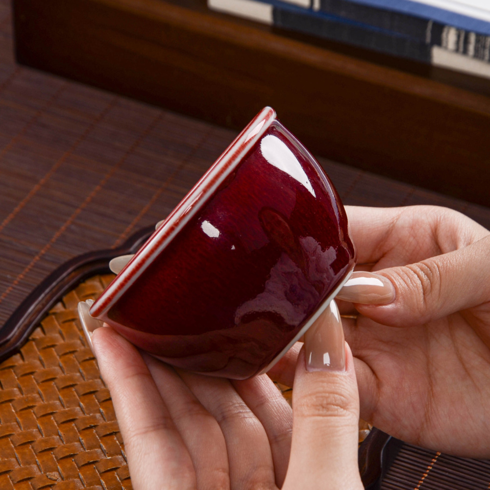 Ceramicpavilion|Gem-colored Langhong Glaze Master Cup