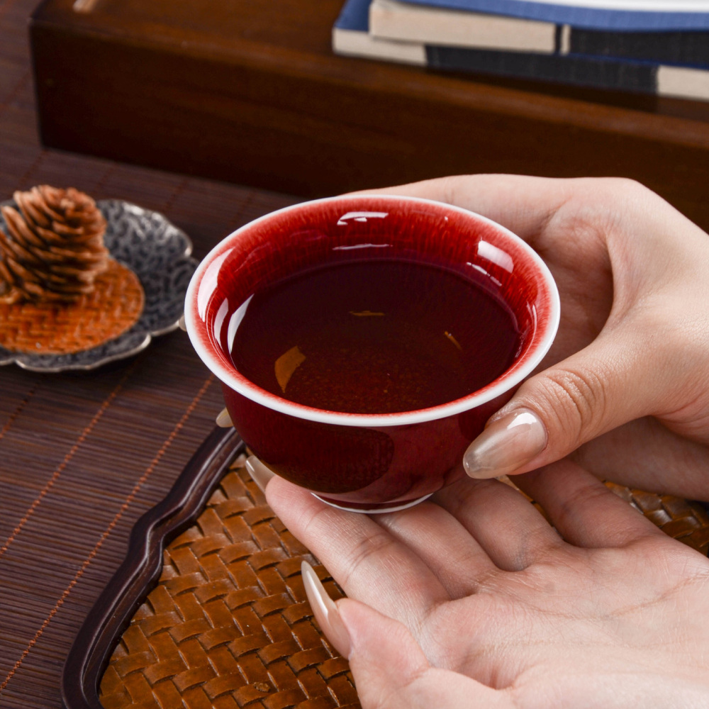 Ceramicpavilion|Gem-colored Langhong Glaze Master Cup
