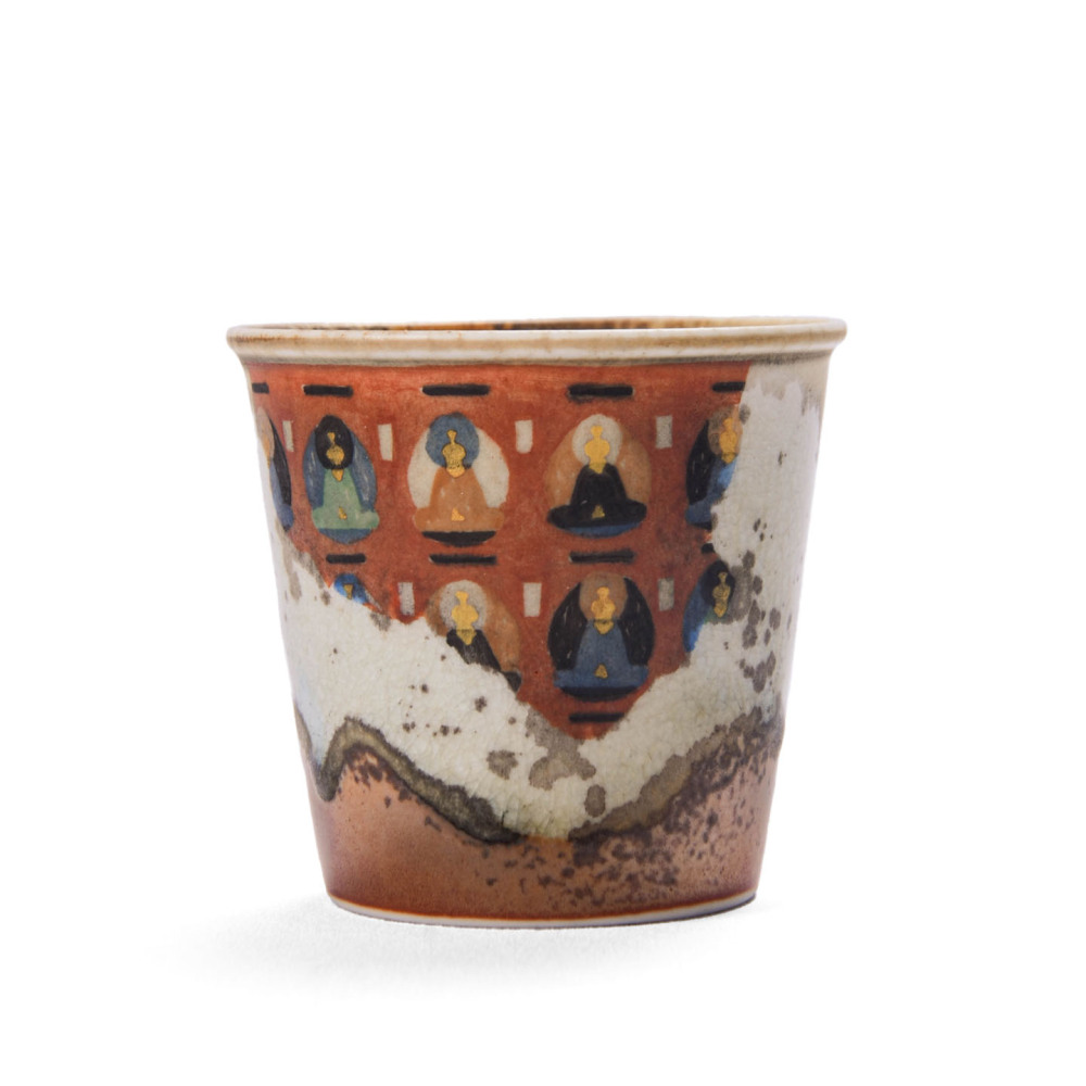 Ceramicpavilion|A thousand Buddha hand-painted Kung Fu tea set from the Mogao Caves