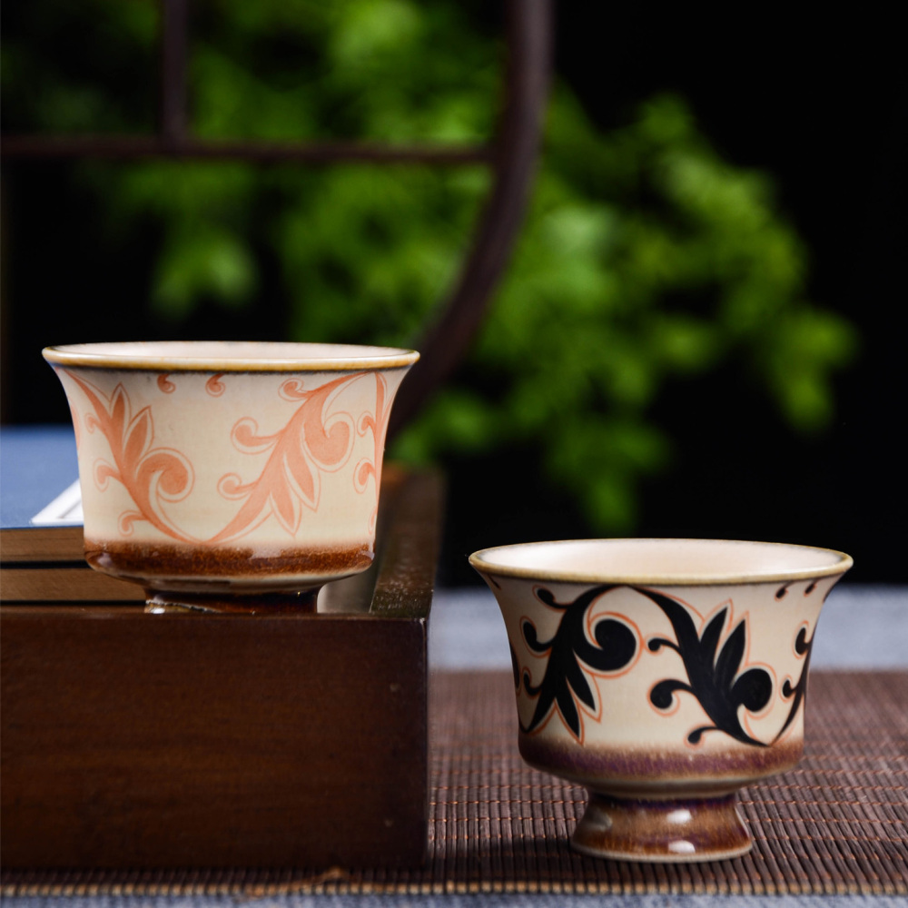 Ceramicpavilion|Honeysuckle pattern tea cup