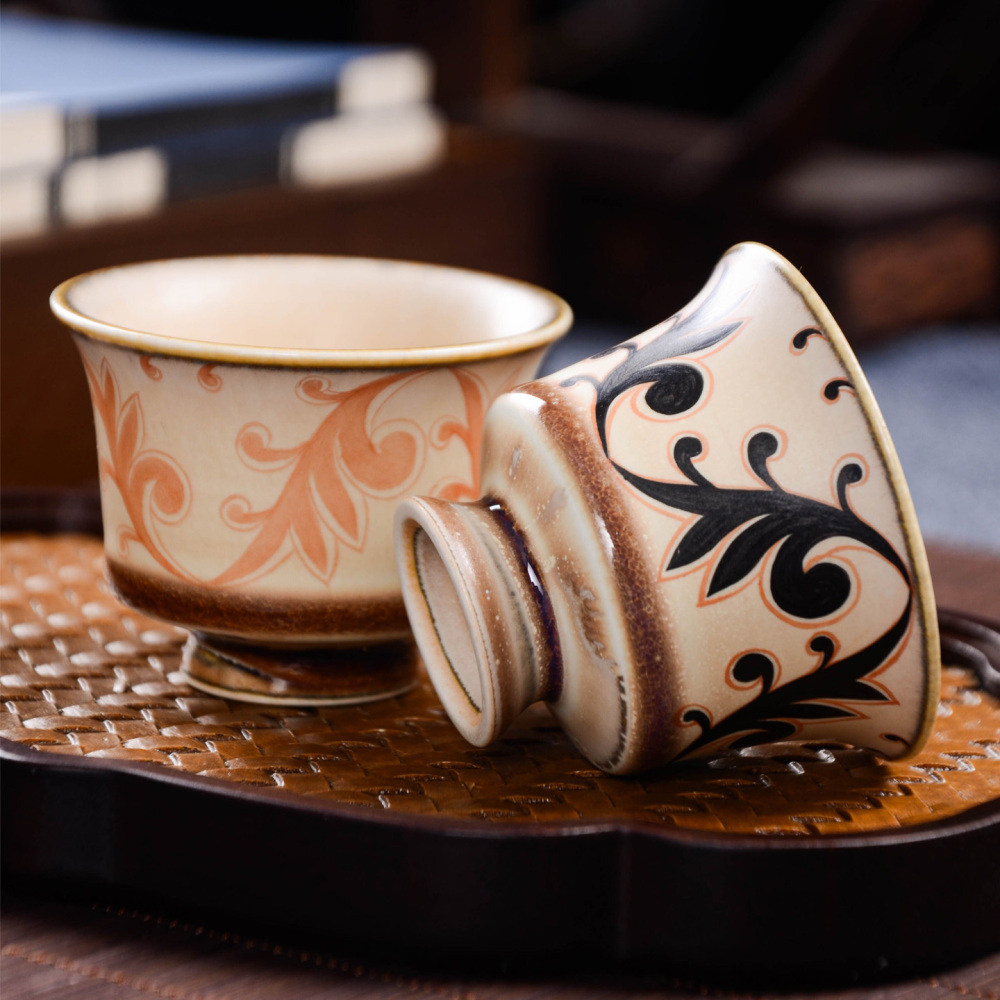 Ceramicpavilion|Honeysuckle pattern tea cup
