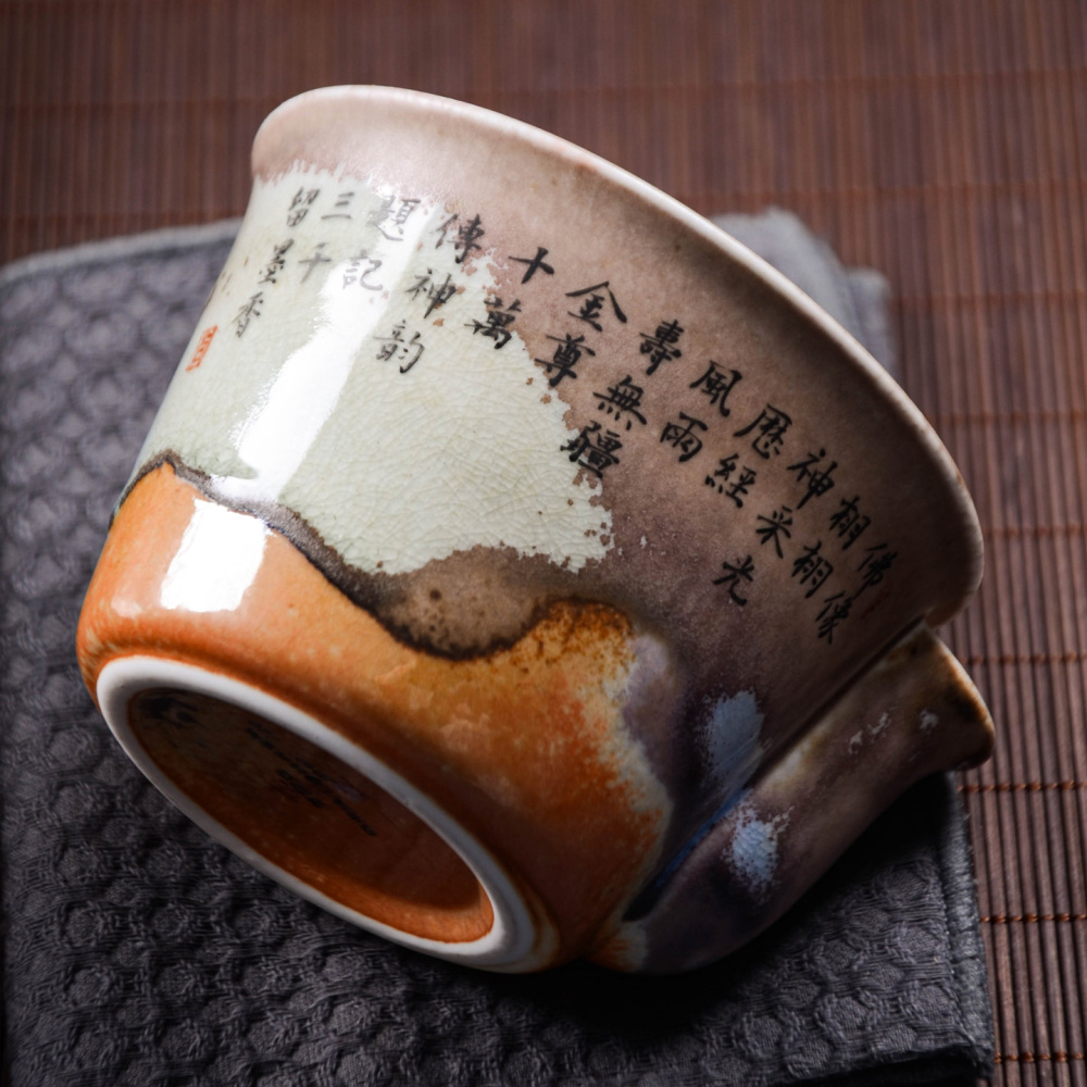 Ceramicpavilion|A thousand Buddha hand-painted Kung Fu tea set from the Mogao Caves