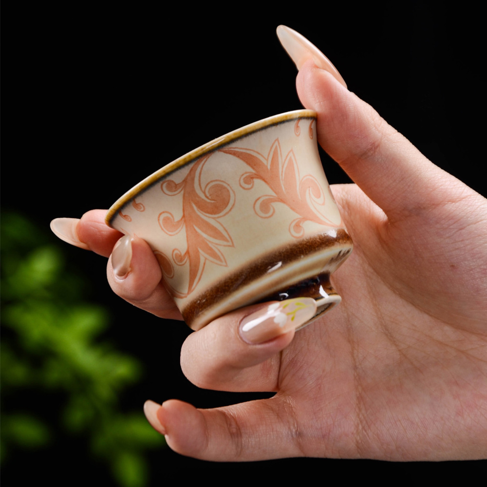 Ceramicpavilion|Honeysuckle pattern tea cup