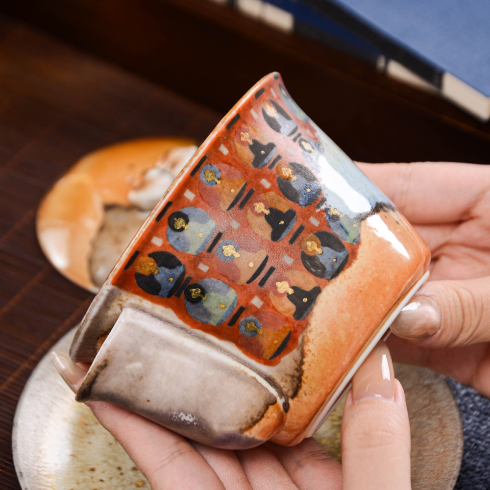 Ceramicpavilion|A thousand Buddha hand-painted Kung Fu tea set from the Mogao Caves
