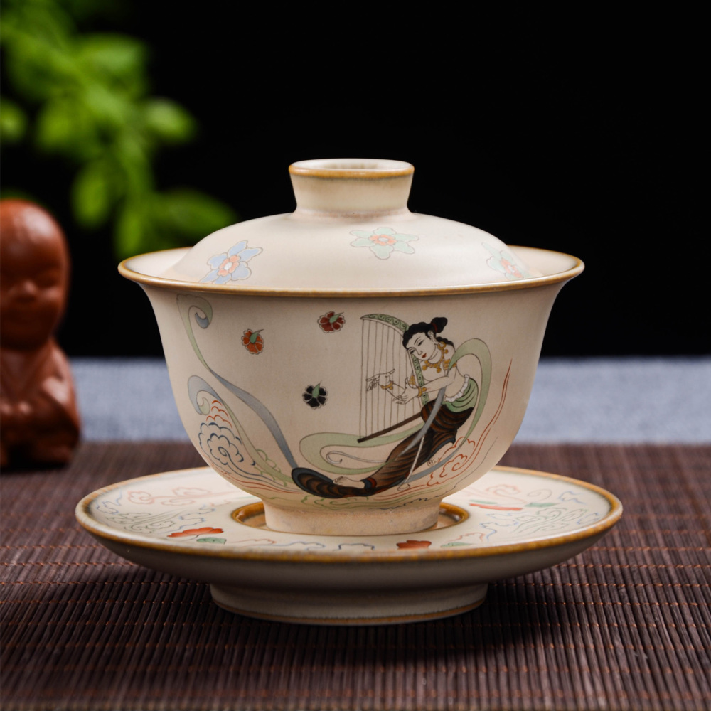 Ceramicpavilion|Dunhuang Flying Apsaras Hand-painted Tea Set