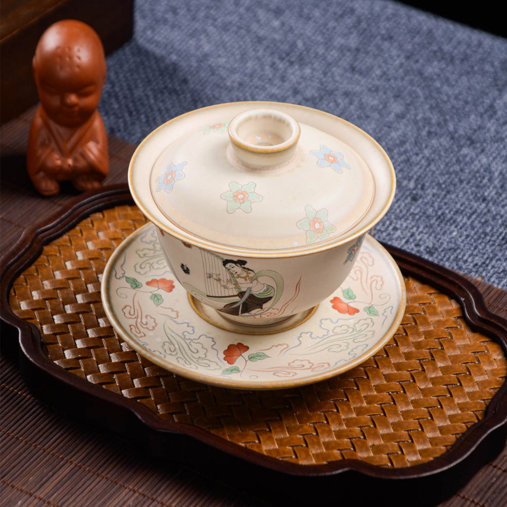 Ceramicpavilion|Dunhuang Flying Apsaras Hand-painted Tea Set