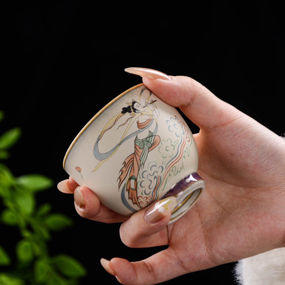 Ceramicpavilion|Dunhuang Flying Apsaras Hand-painted Tea Set