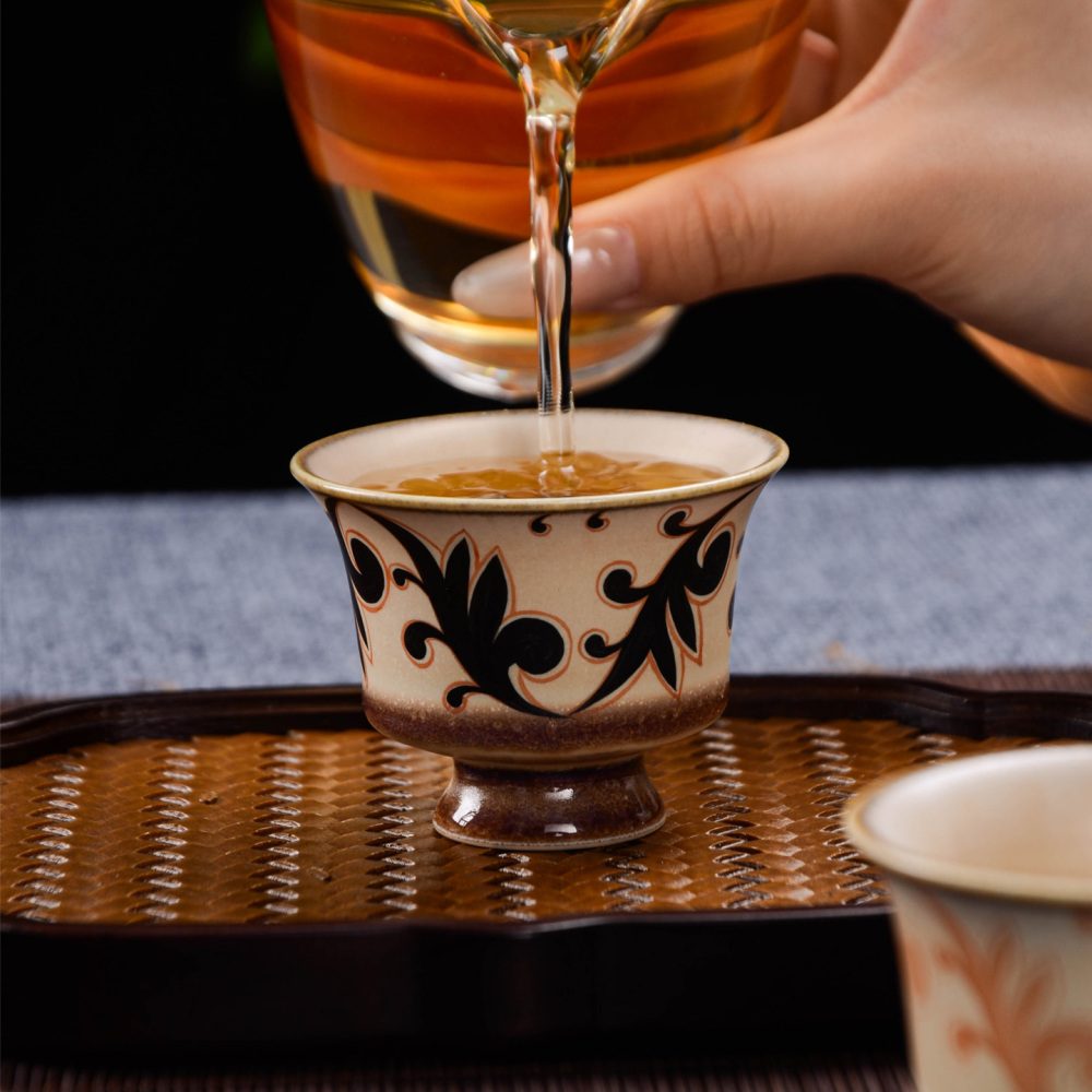 Ceramicpavilion|Honeysuckle Pattern Tea Cup
