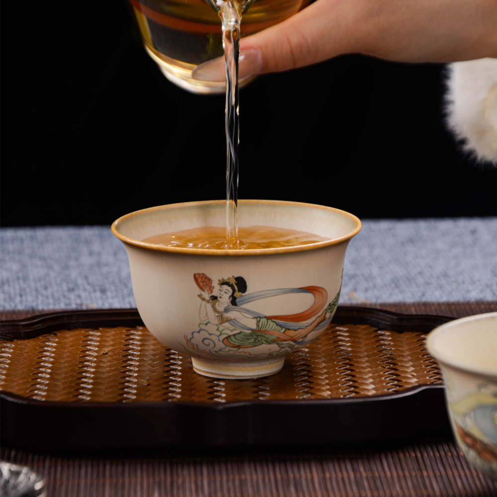 Ceramicpavilion|Dunhuang Flying Apsaras Hand-painted Tea Set