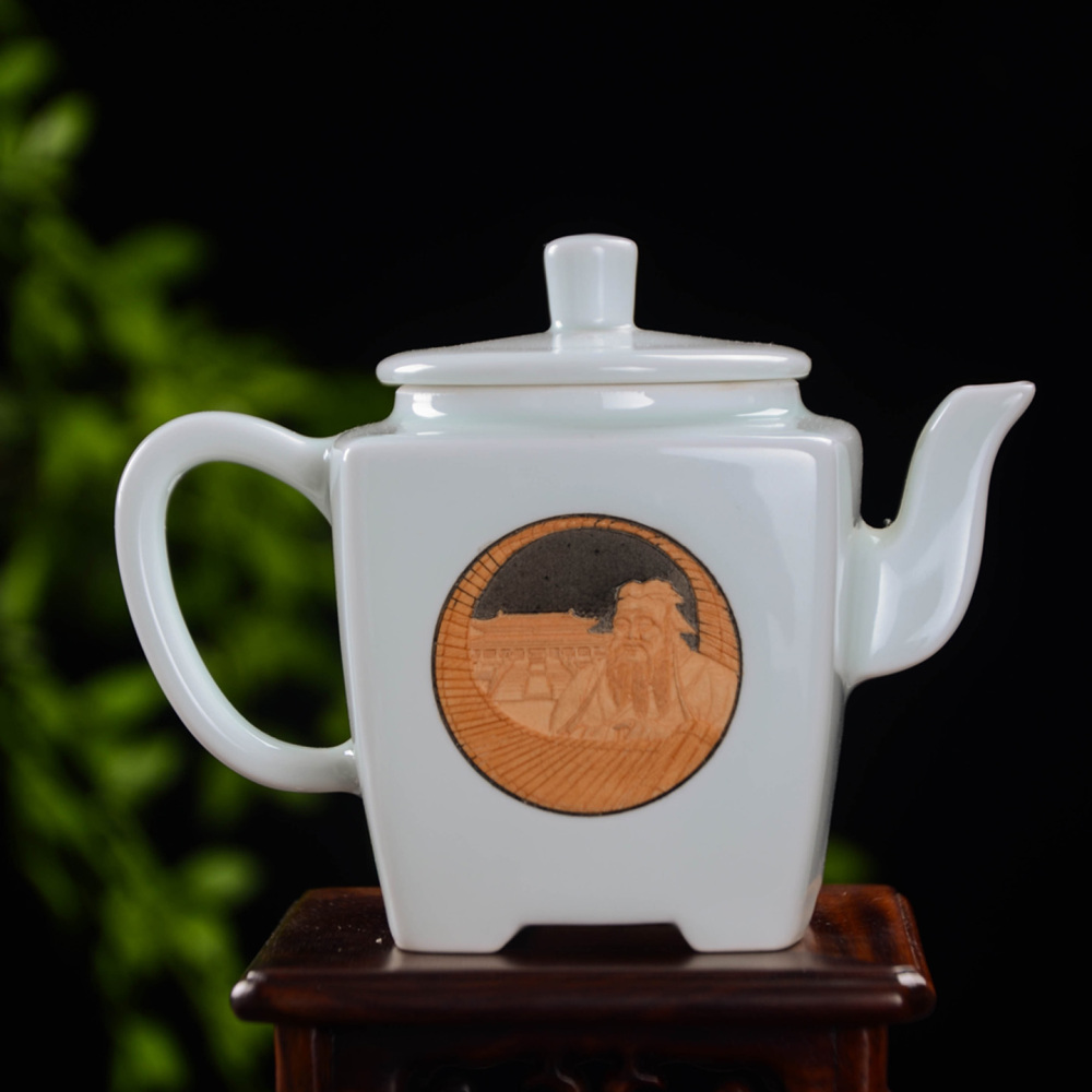 Ceramicpavilion|Hand-painted|Confucian Culture Tea Set