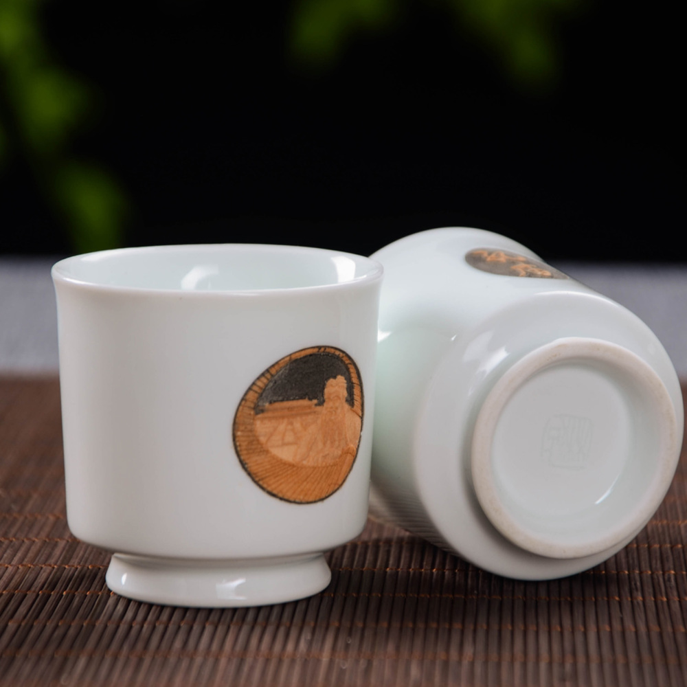 Ceramicpavilion|Hand-painted|Confucian Culture Tea Set