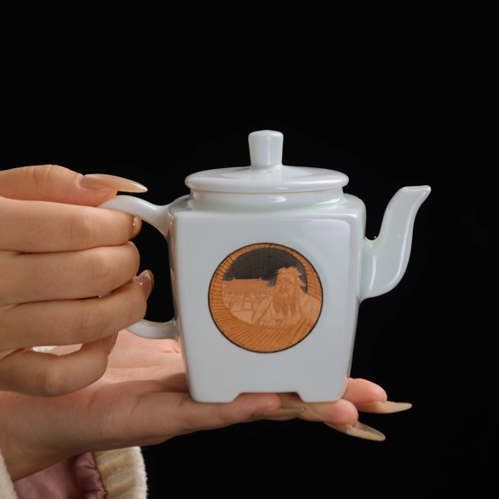 Ceramicpavilion|Hand-painted|Confucian Culture Tea Set