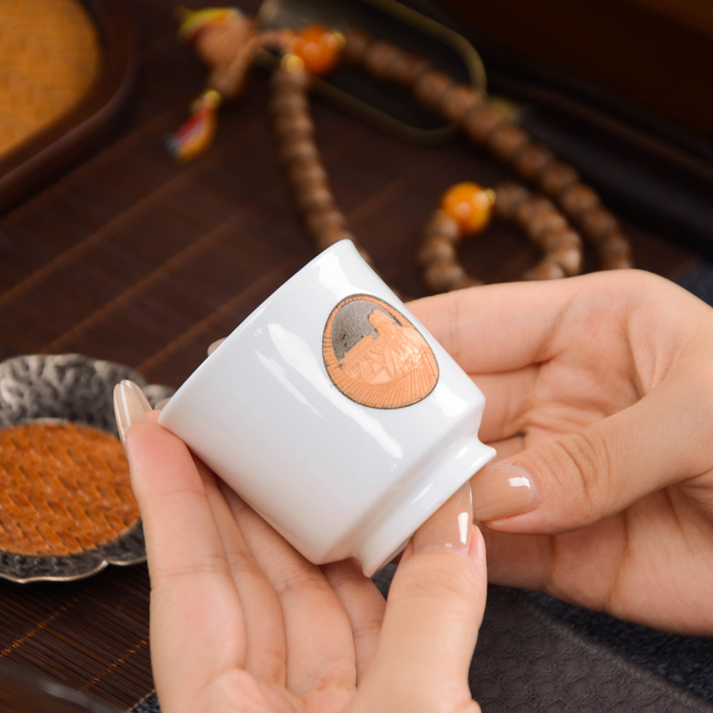 Ceramicpavilion|Hand-painted|Confucian Culture Tea Set