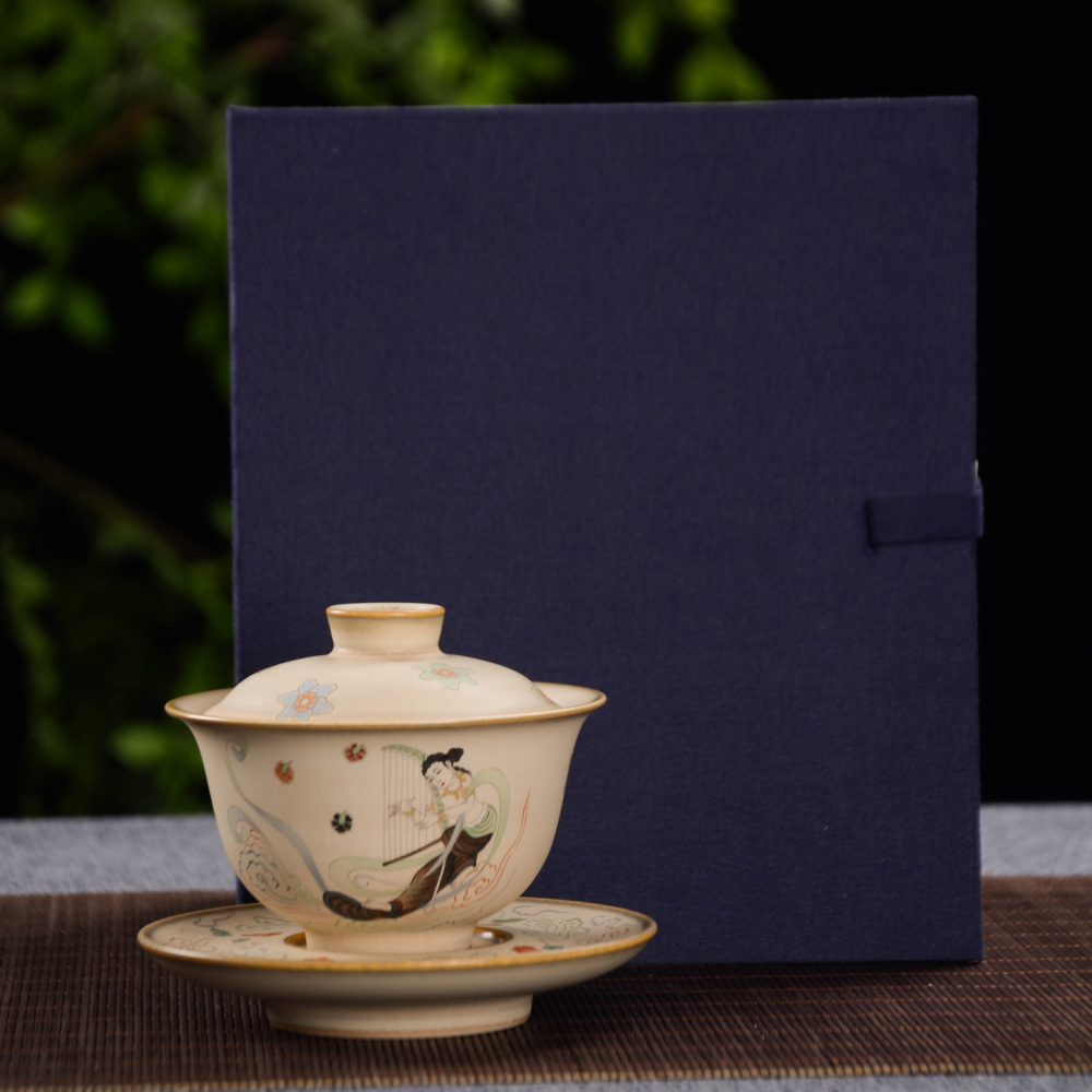 Ceramicpavilion|Dunhuang Flying Apsaras Hand-painted Tea Set