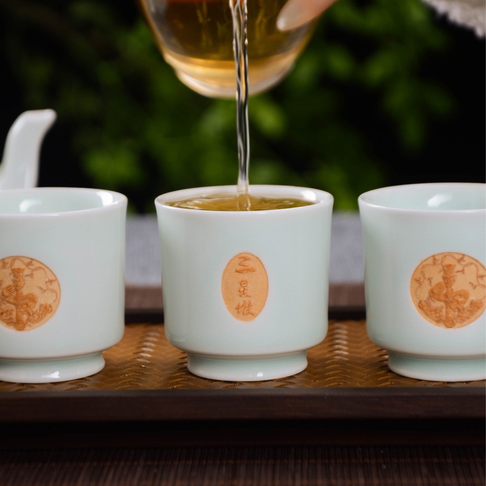 Ceramicpavilion|🏺 Sanxingdui Tea Set|Hand-Painted|Ancient Shu Civilization