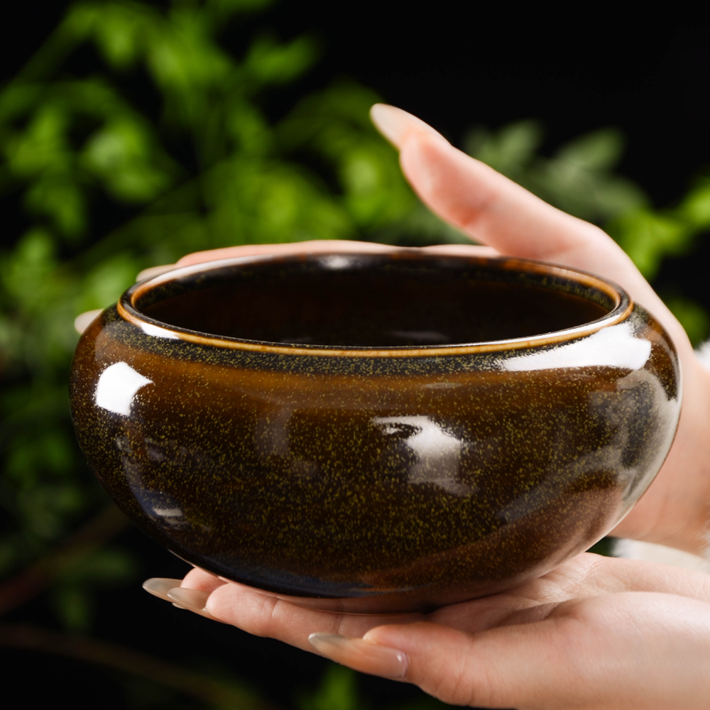 Ceramicpavilion|Echoes of Fire|Tea-Dust Glazed Waste Water Bowl