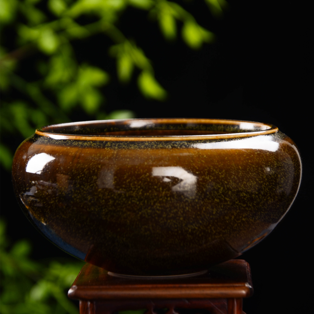 Ceramicpavilion|Echoes of Fire|Tea-Dust Glazed Waste Water Bowl
