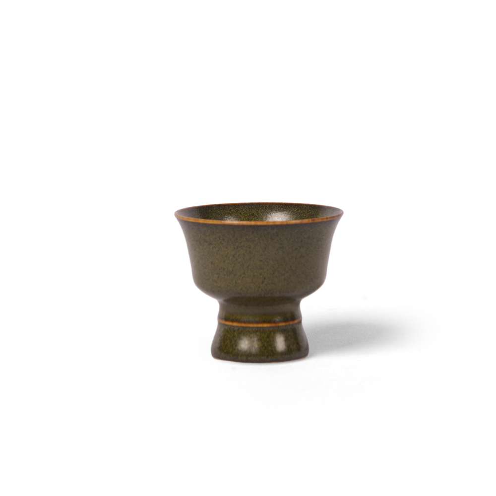 Ceramicpavilion|High-Footed Tea Dust Glaze Teacup