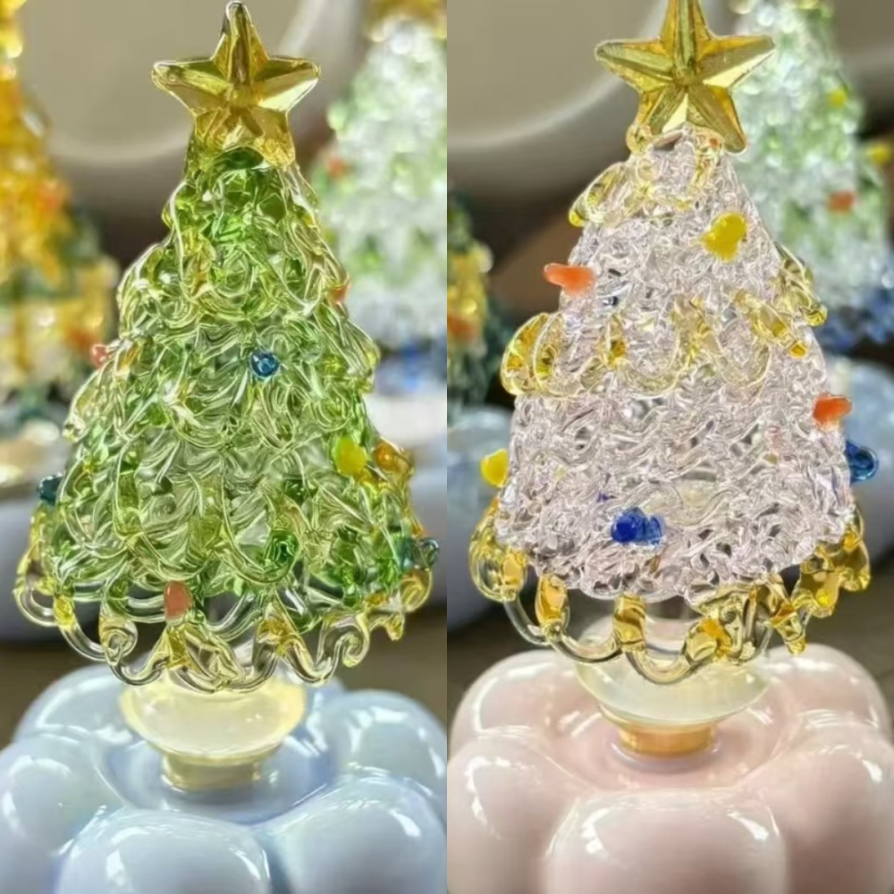 🎉🎉Ceramicpavilion|Handcrafted rotating crystal Christmas tree🎄🎄（Get 1 free 1）