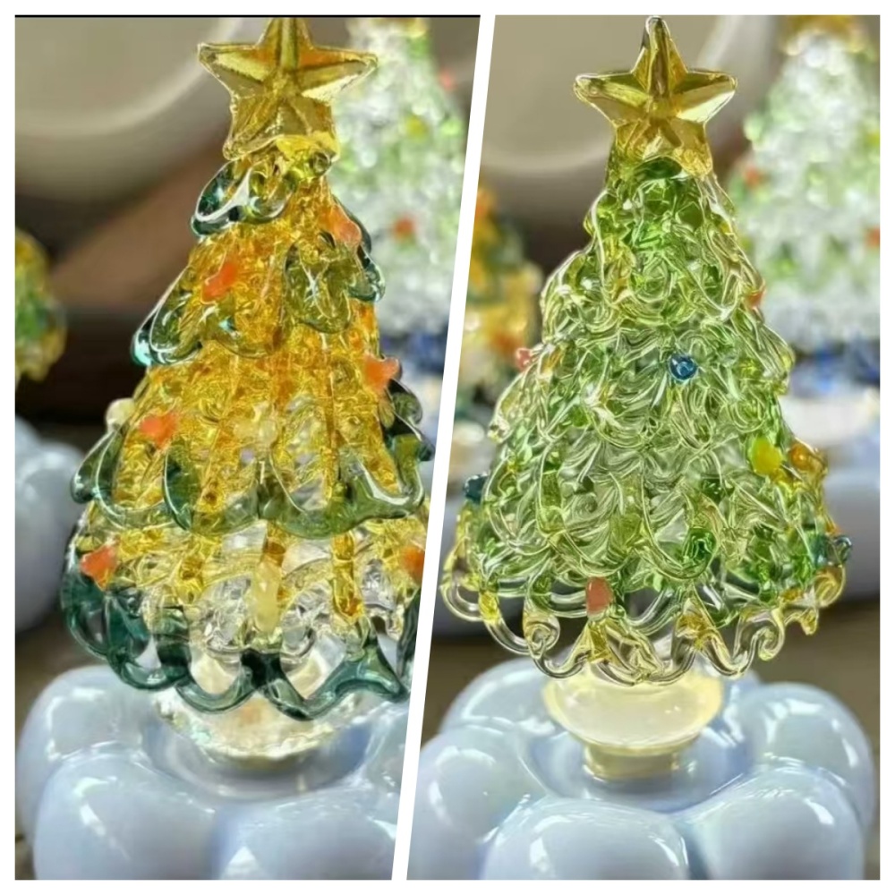 Ceramicpavilion|Handcrafted rotating crystal Christmas tree（Get 1 free 1）