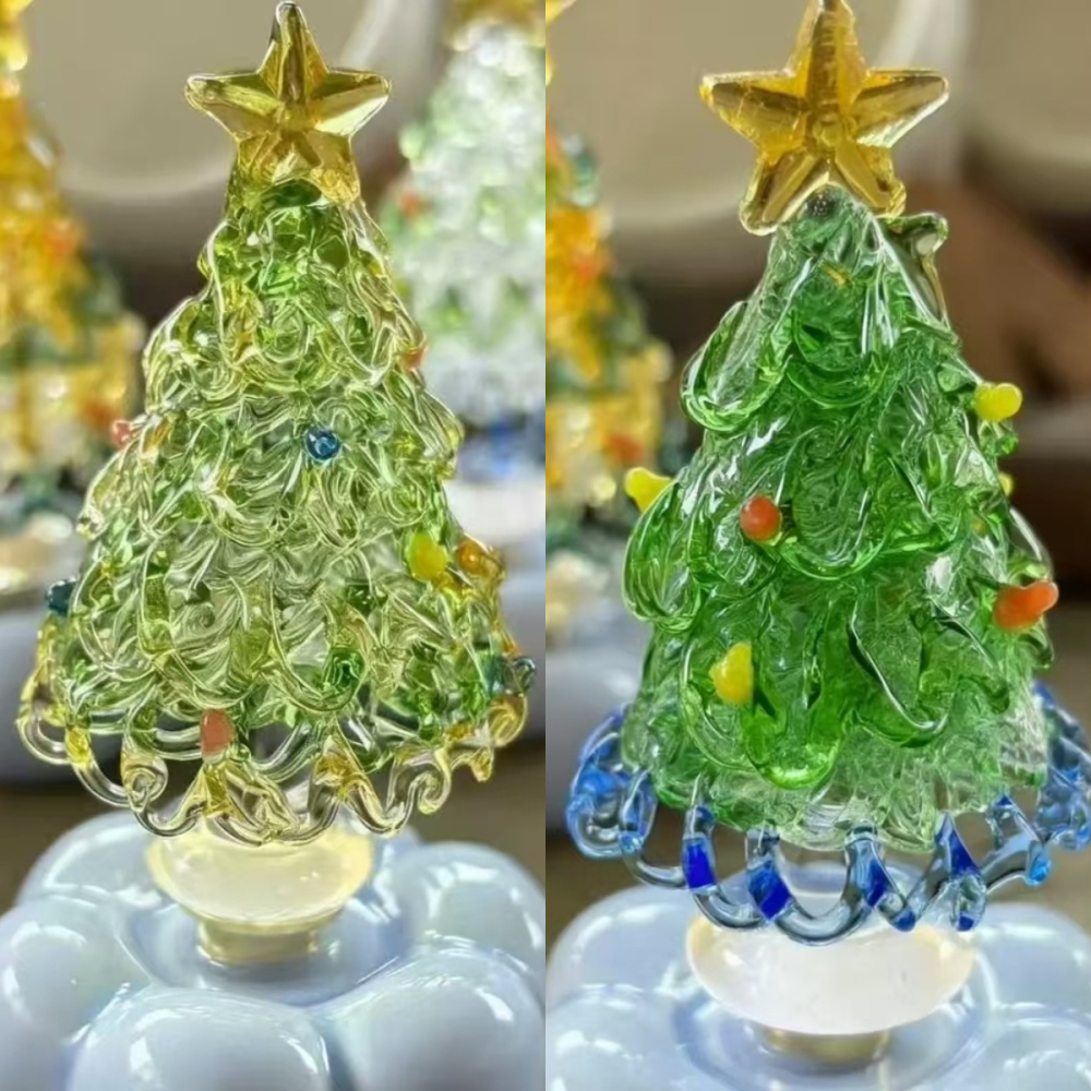 🎉🎉Ceramicpavilion|Handcrafted rotating crystal Christmas tree🎄🎄（Get 1 free 1）