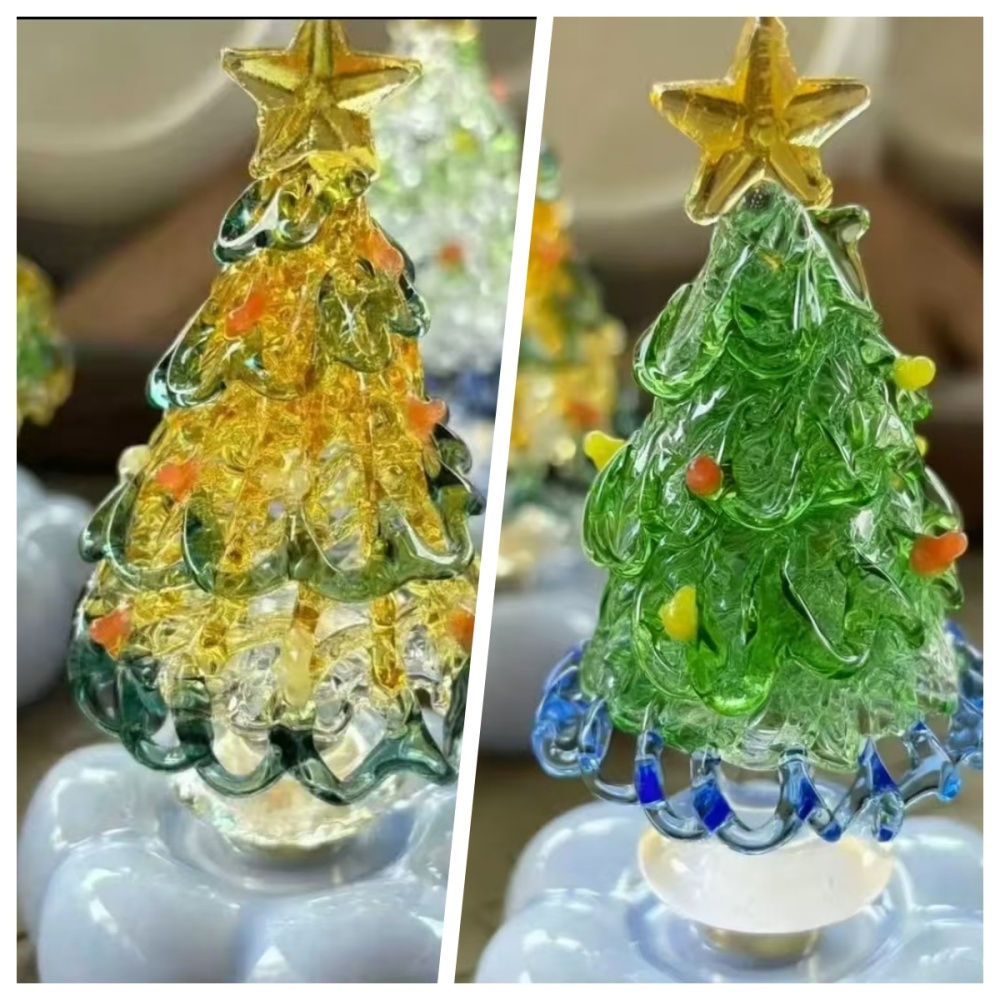 Ceramicpavilion|Handcrafted rotating crystal Christmas tree（Get 1 free 1）