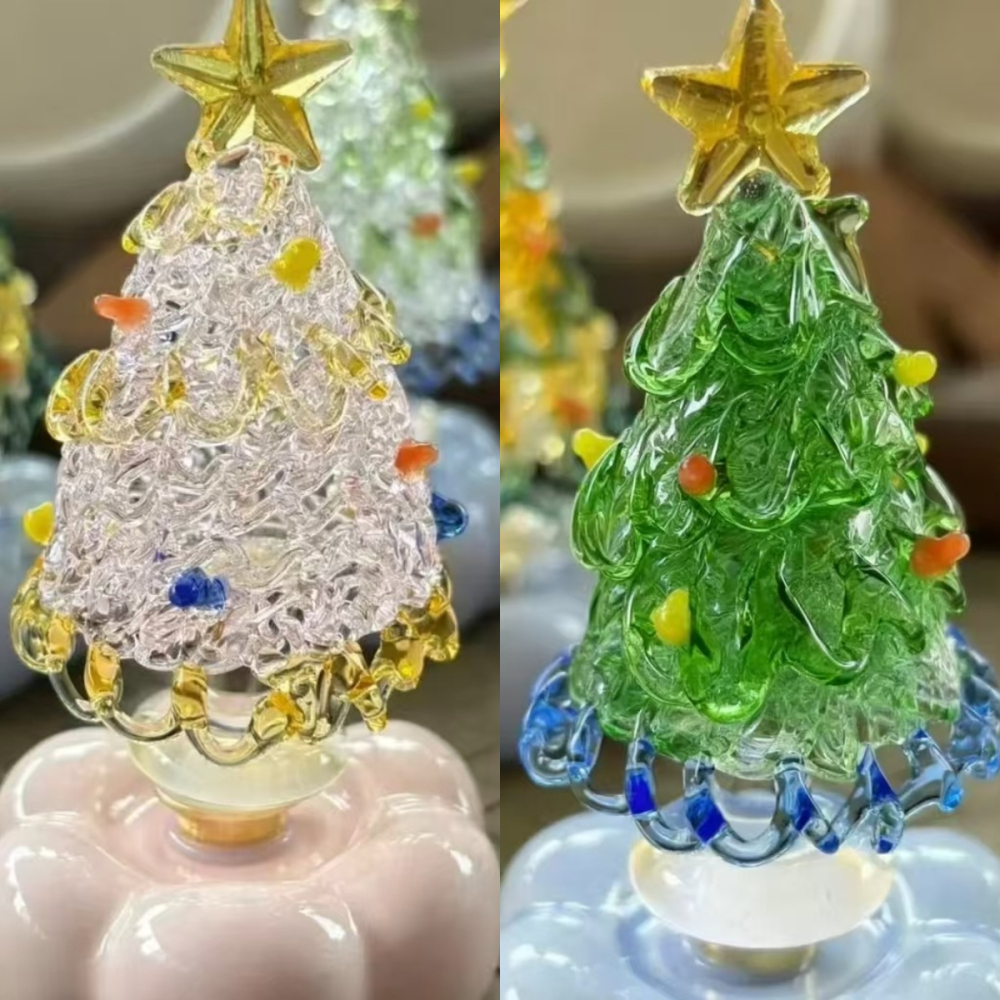 🎉🎉Ceramicpavilion|Handcrafted rotating crystal Christmas tree🎄🎄（Get 1 free 1）