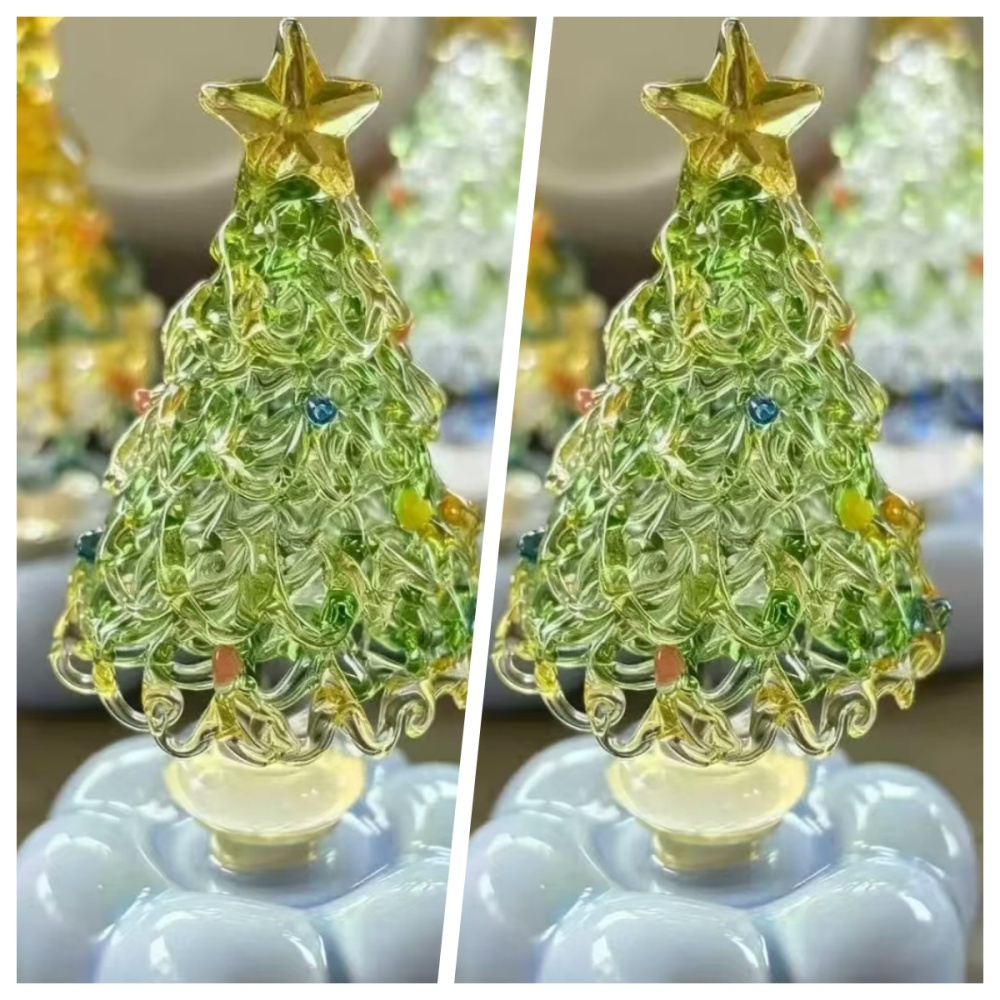 Ceramicpavilion|Handcrafted rotating crystal Christmas tree（Get 1 free 1）