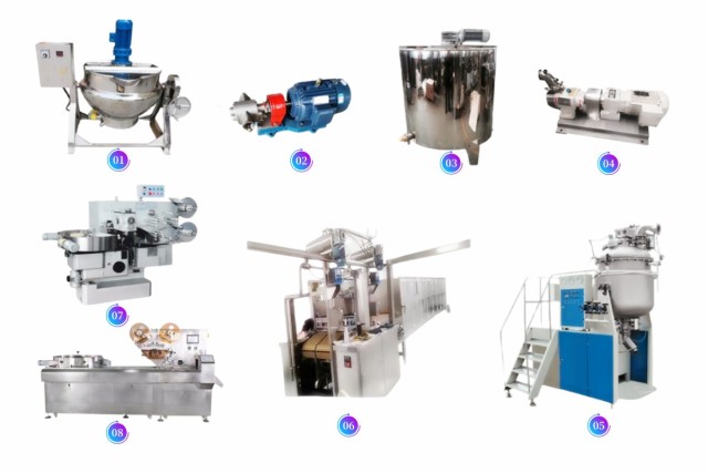 THREE-IN-ONE GUMMY CANDY HARD CANDY AND LOLLIPOP PRODUCTION LINE,Panda Machinery – Gummy Production Line and Candy Equipment,SHANGHAI PANDA MACHINERY CO.,LTD.