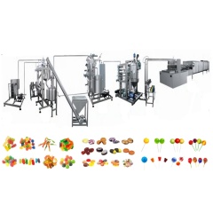 THREE-IN-ONE GUMMY CANDY HARD CANDY AND LOLLIPOP PRODUCTION LINE,Panda Machinery – Gummy Production Line and Candy Equipment,SHANGHAI PANDA MACHINERY CO.,LTD.