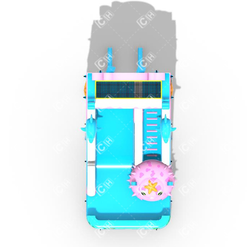 CH Inflatable Supplier Ocean World Inflatable Dry Slide Children And Adults Giant Inflatable Slide